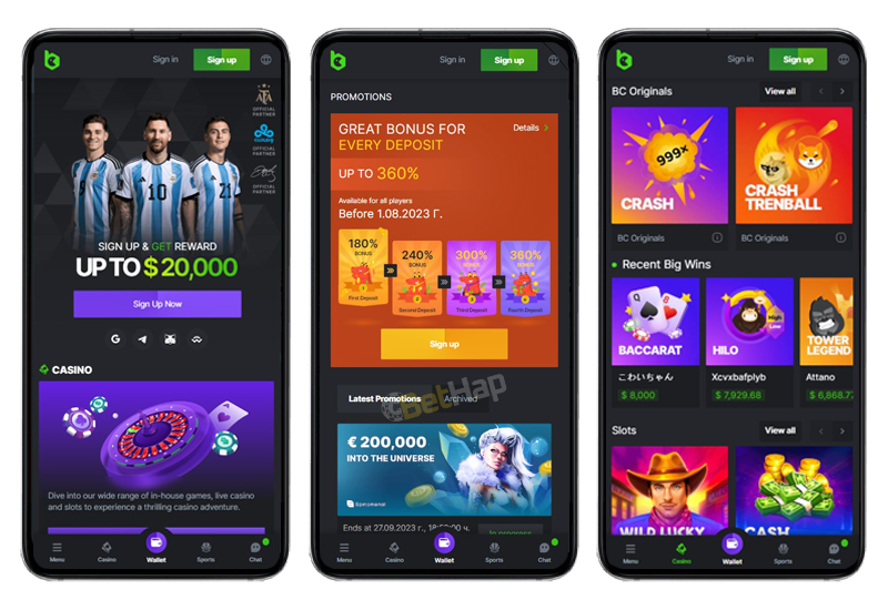 Explore the Exciting Features of the bc.game mobile app